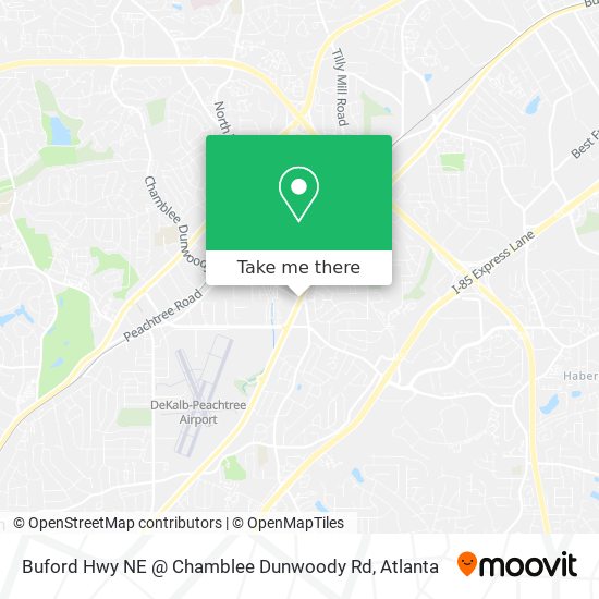 Mapa de Buford Hwy NE @ Chamblee Dunwoody Rd