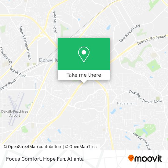 Focus Comfort, Hope Fun map