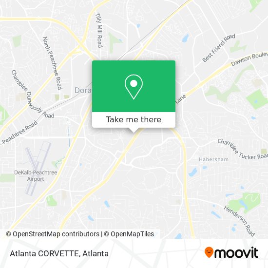 Atlanta CORVETTE map