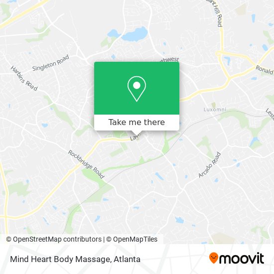 Mind Heart Body Massage map