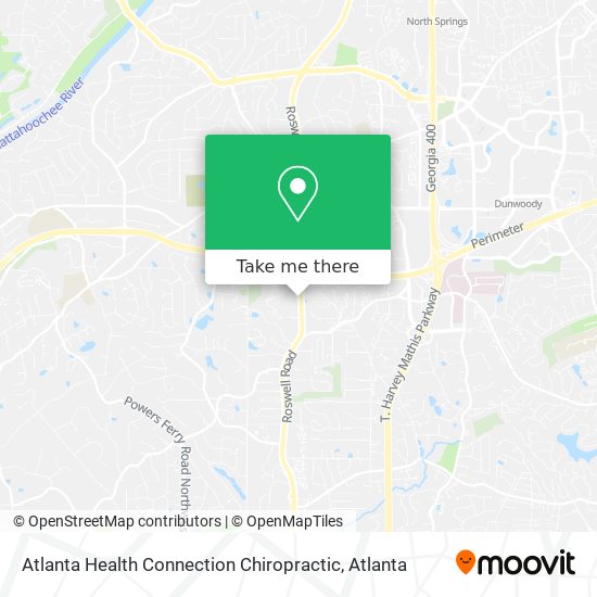 Mapa de Atlanta Health Connection Chiropractic