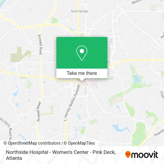 Northside Hospital - Women's Center - Pink Deck map
