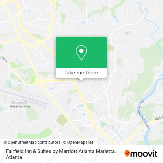 Mapa de Fairfield Inn & Suites by Marriott Atlanta Marietta