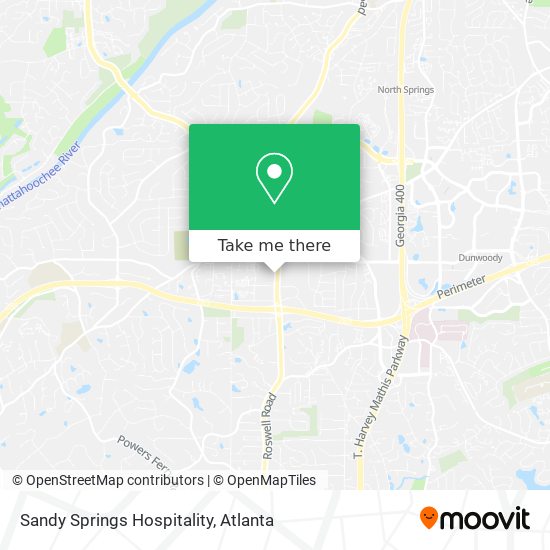 Sandy Springs Hospitality map