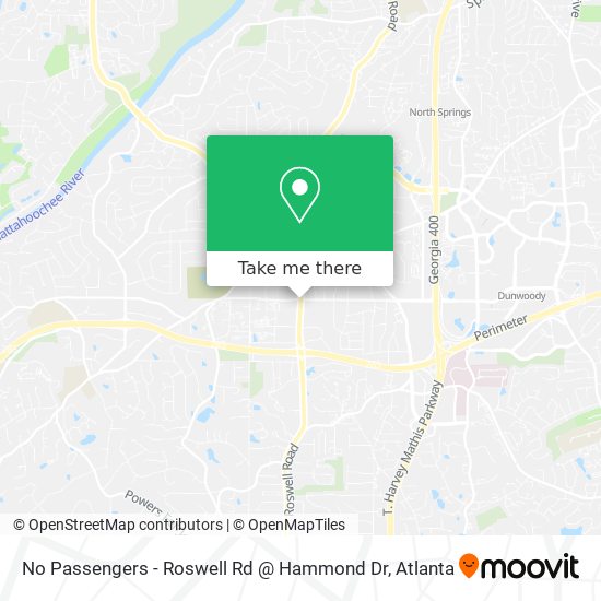 No Passengers - Roswell Rd @ Hammond Dr map