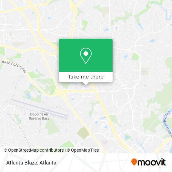 Mapa de Atlanta Blaze