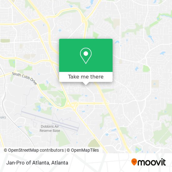 Jan-Pro of Atlanta map