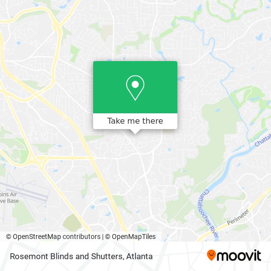 Rosemont Blinds and Shutters map