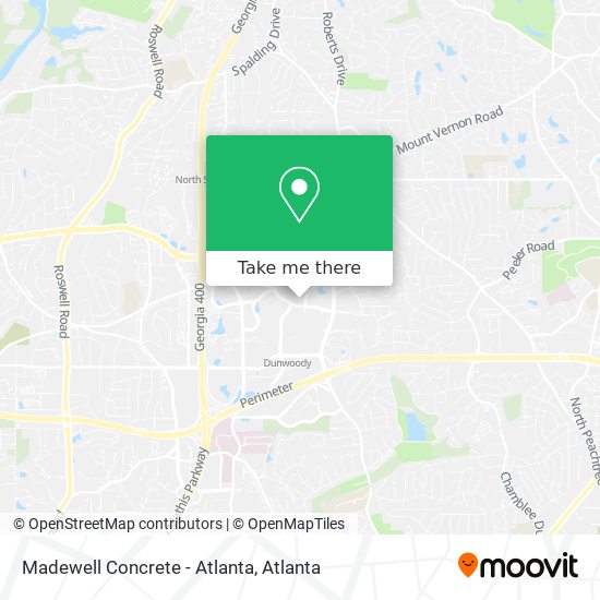 Madewell Concrete - Atlanta map
