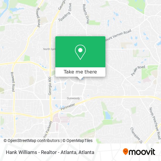 Mapa de Hank Williams - Realtor - Atlanta