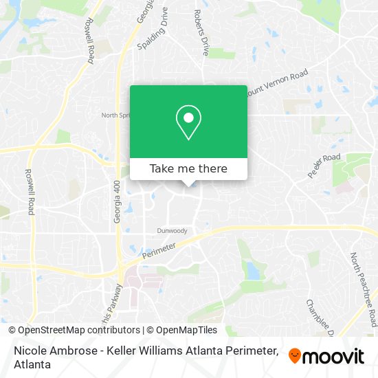 Mapa de Nicole Ambrose - Keller Williams Atlanta Perimeter