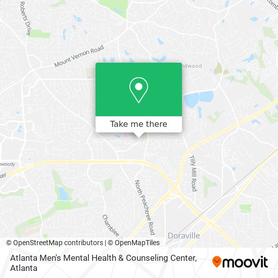 Atlanta Men's Mental Health & Counseling Center map