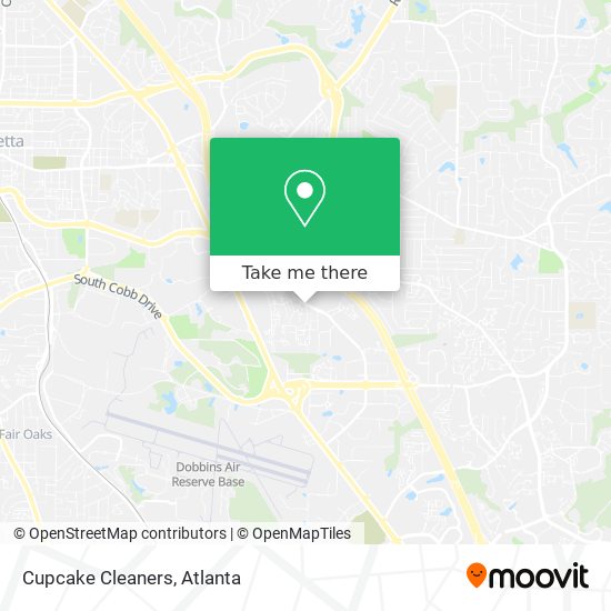 Cupcake Cleaners map