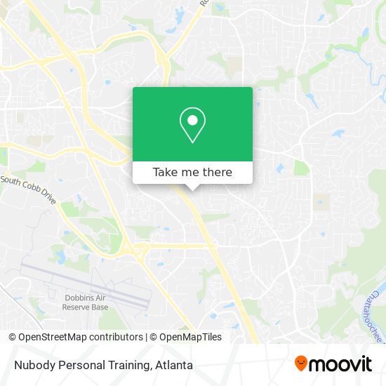 Nubody Personal Training map