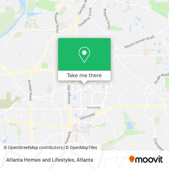 Atlanta Homes and Lifestyles map