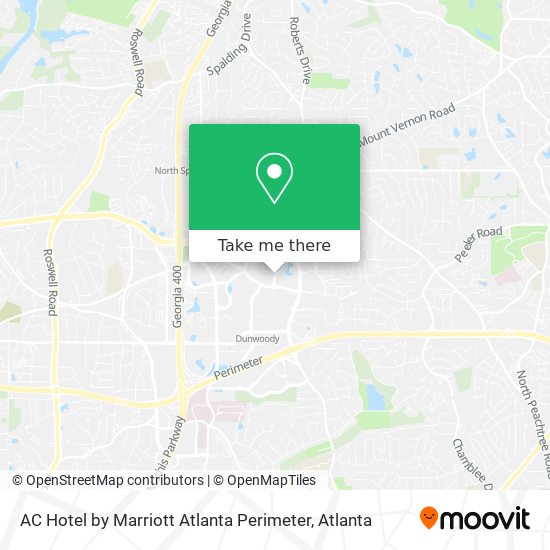 AC Hotel by Marriott Atlanta Perimeter map