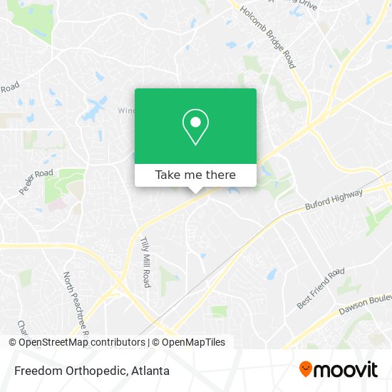 Freedom Orthopedic map