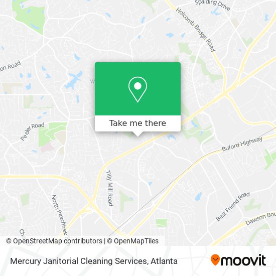 Mapa de Mercury Janitorial Cleaning Services