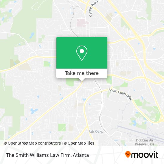 The Smith Williams Law Firm map