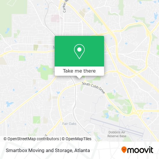 Smartbox Moving and Storage map