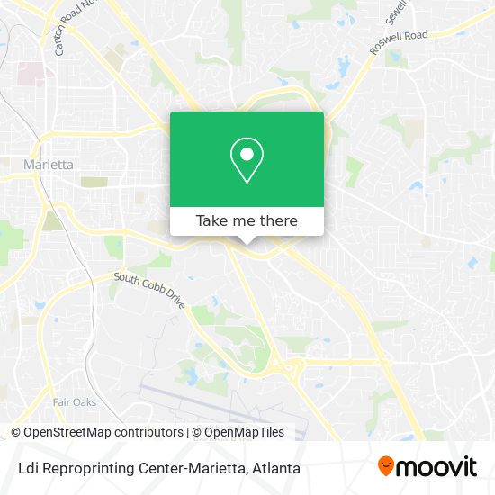 Mapa de Ldi Reproprinting Center-Marietta