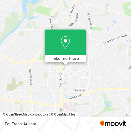 Eat Fresh map