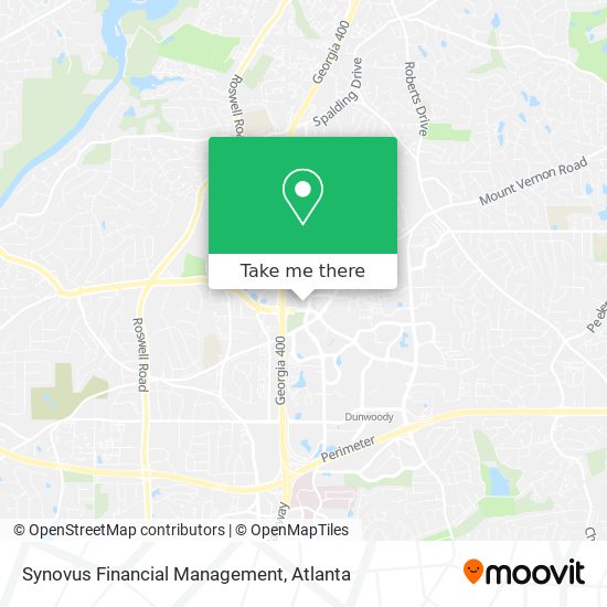Mapa de Synovus Financial Management