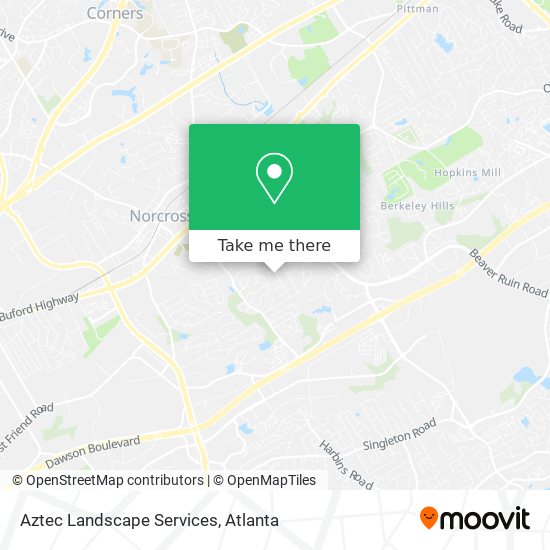 Aztec Landscape Services map