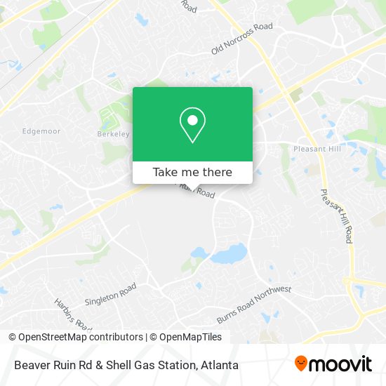 Beaver Ruin Rd & Shell Gas Station map