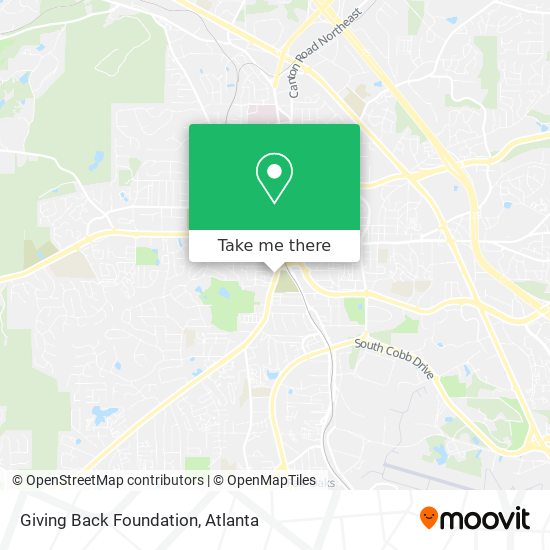 Giving Back Foundation map
