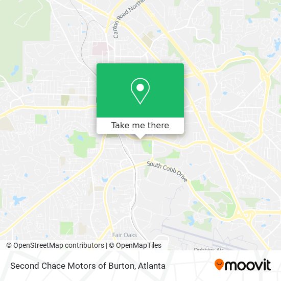 Second Chace Motors of Burton map