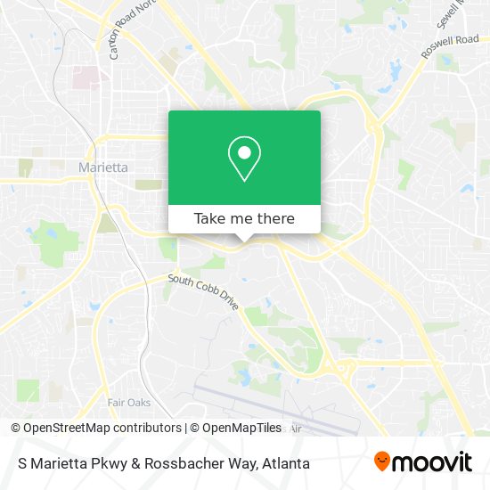 S Marietta Pkwy & Rossbacher Way map