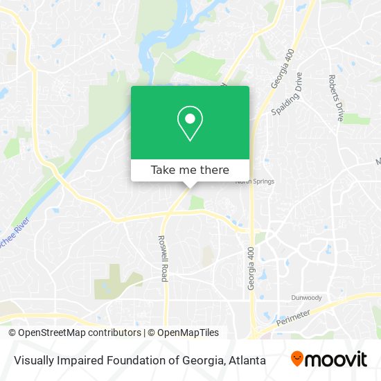 Visually Impaired Foundation of Georgia map