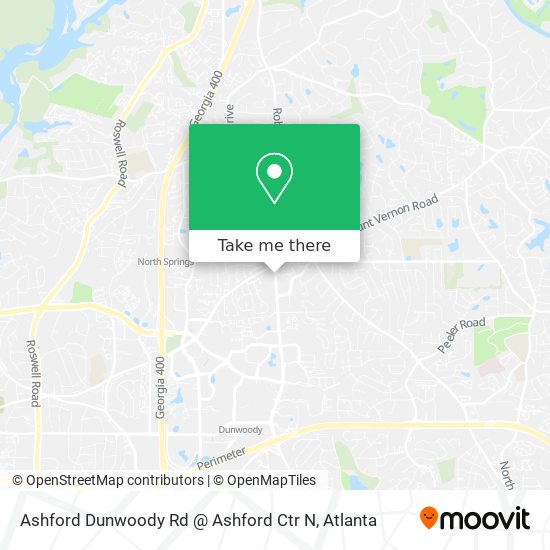 Ashford Dunwoody Rd @ Ashford Ctr N map