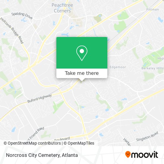 Norcross City Cemetery map