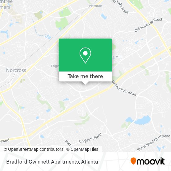 Bradford Gwinnett Apartments map