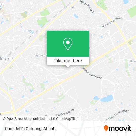 Chef Jeff's Catering map