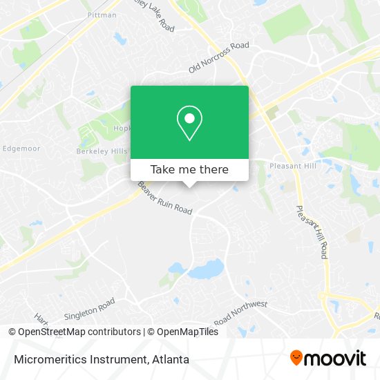 Micromeritics Instrument map