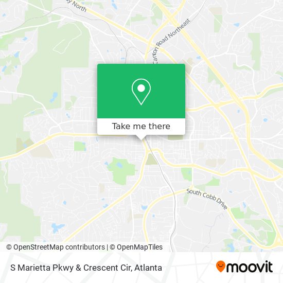 S Marietta Pkwy & Crescent Cir map