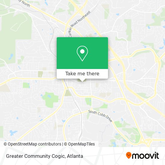 Mapa de Greater Community Cogic