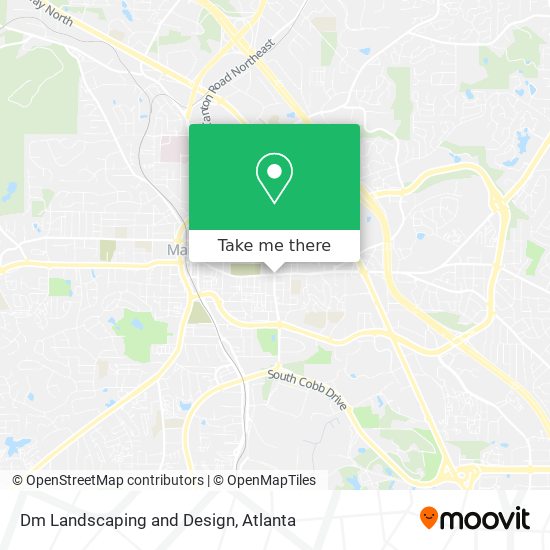 Dm Landscaping and Design map