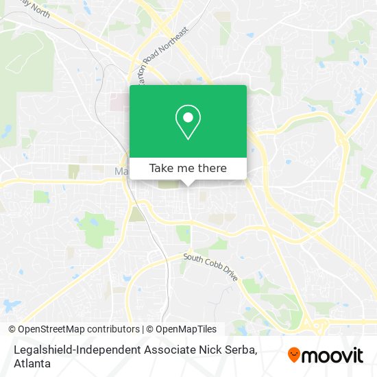 Mapa de Legalshield-Independent Associate Nick Serba