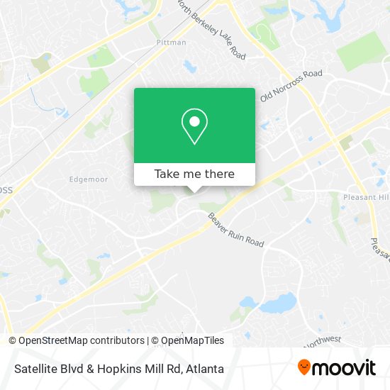 Mapa de Satellite Blvd & Hopkins Mill Rd