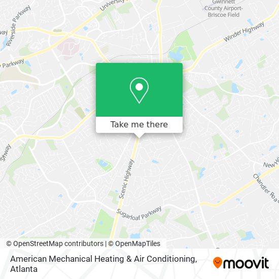 American Mechanical Heating & Air Conditioning map