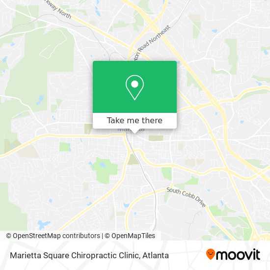 Marietta Square Chiropractic Clinic map