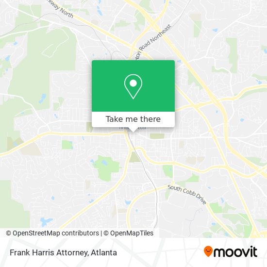 Frank Harris Attorney map