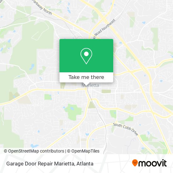 Mapa de Garage Door Repair Marietta