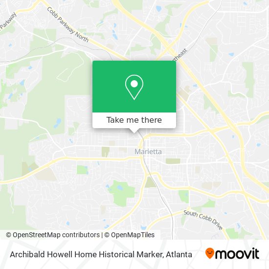 Archibald Howell Home Historical Marker map