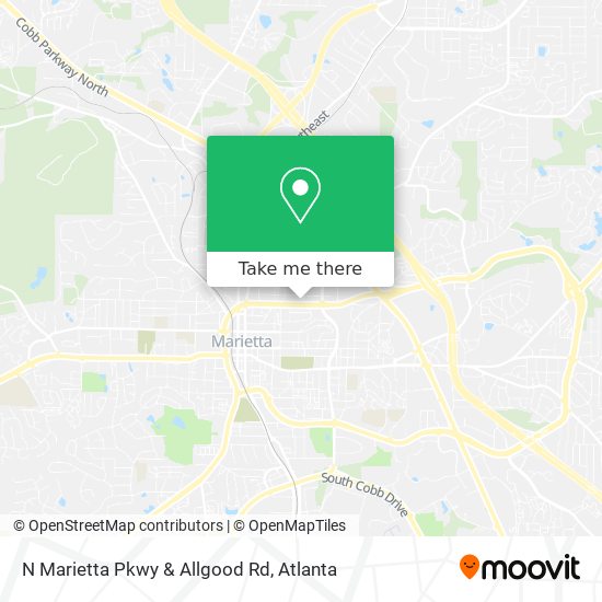 Mapa de N Marietta Pkwy & Allgood Rd