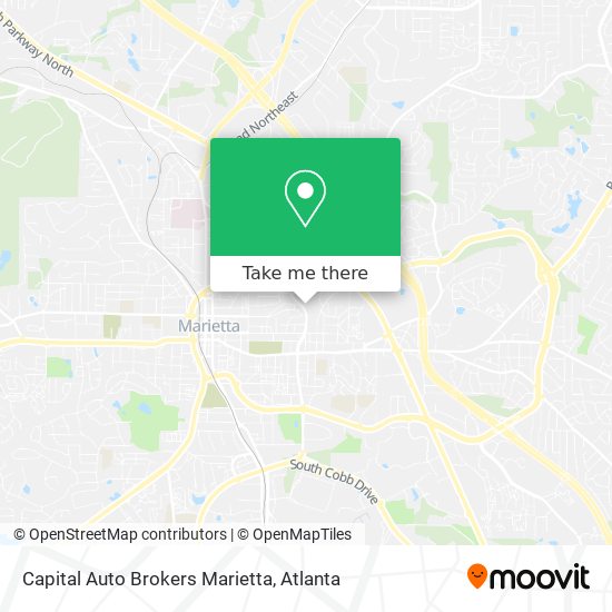 Capital Auto Brokers Marietta map